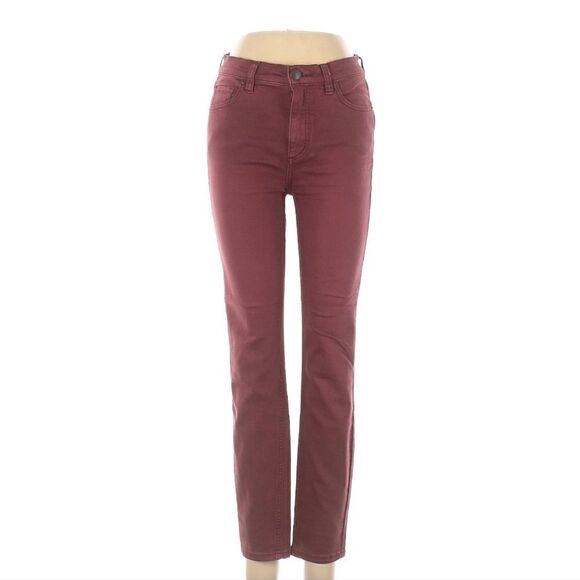 Free People Burgandy Colored Denim Mid-rise 29 - Picture 1 of 5